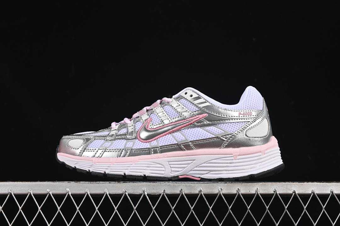 Nike P-6000 White/Metallic Silver